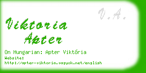 viktoria apter business card